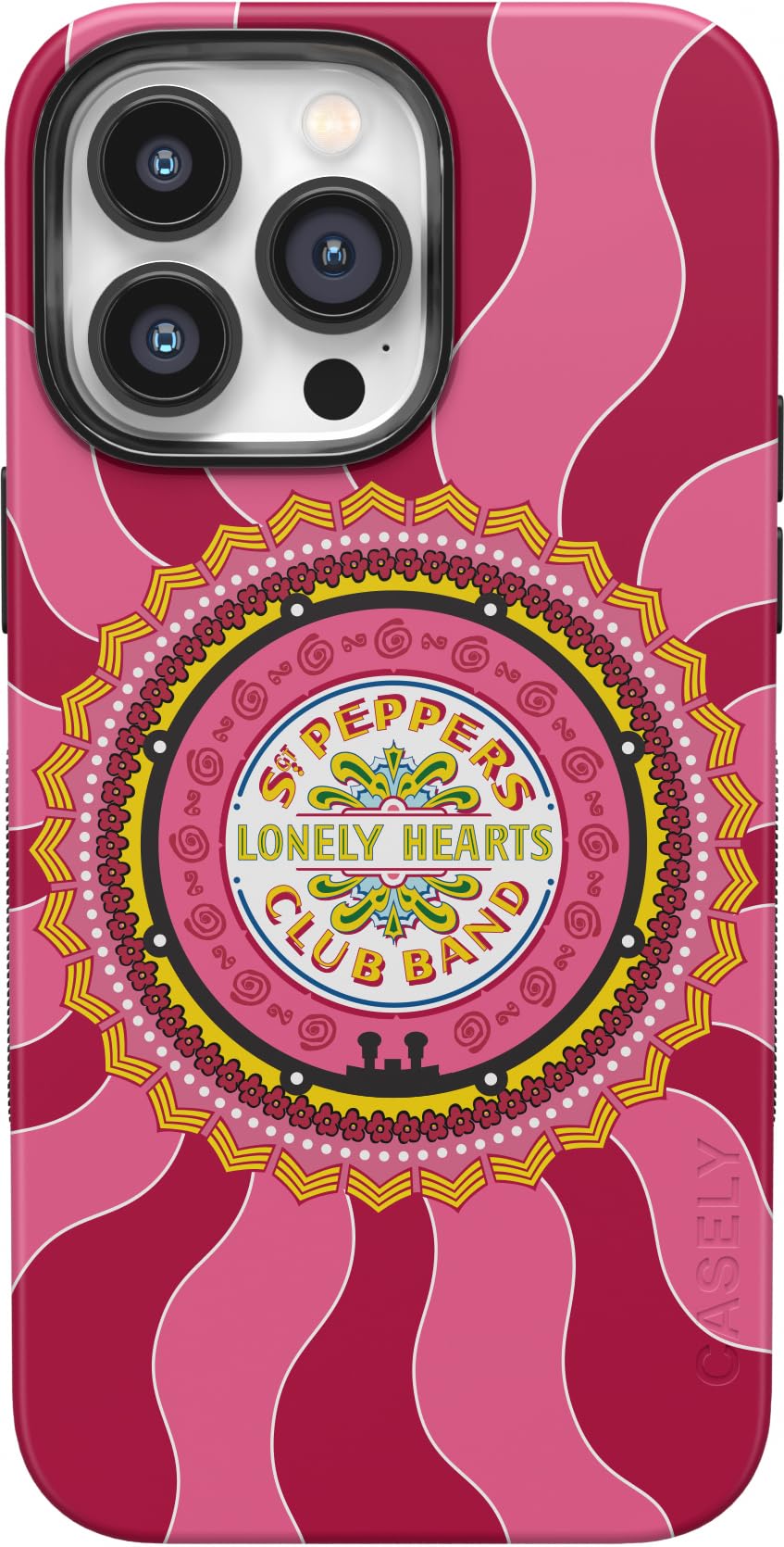 Casely iPhone 14 Pro Case | Opposites Attract | Day & Night Mountains | Compatible with MagSafe | Bold Protective Design