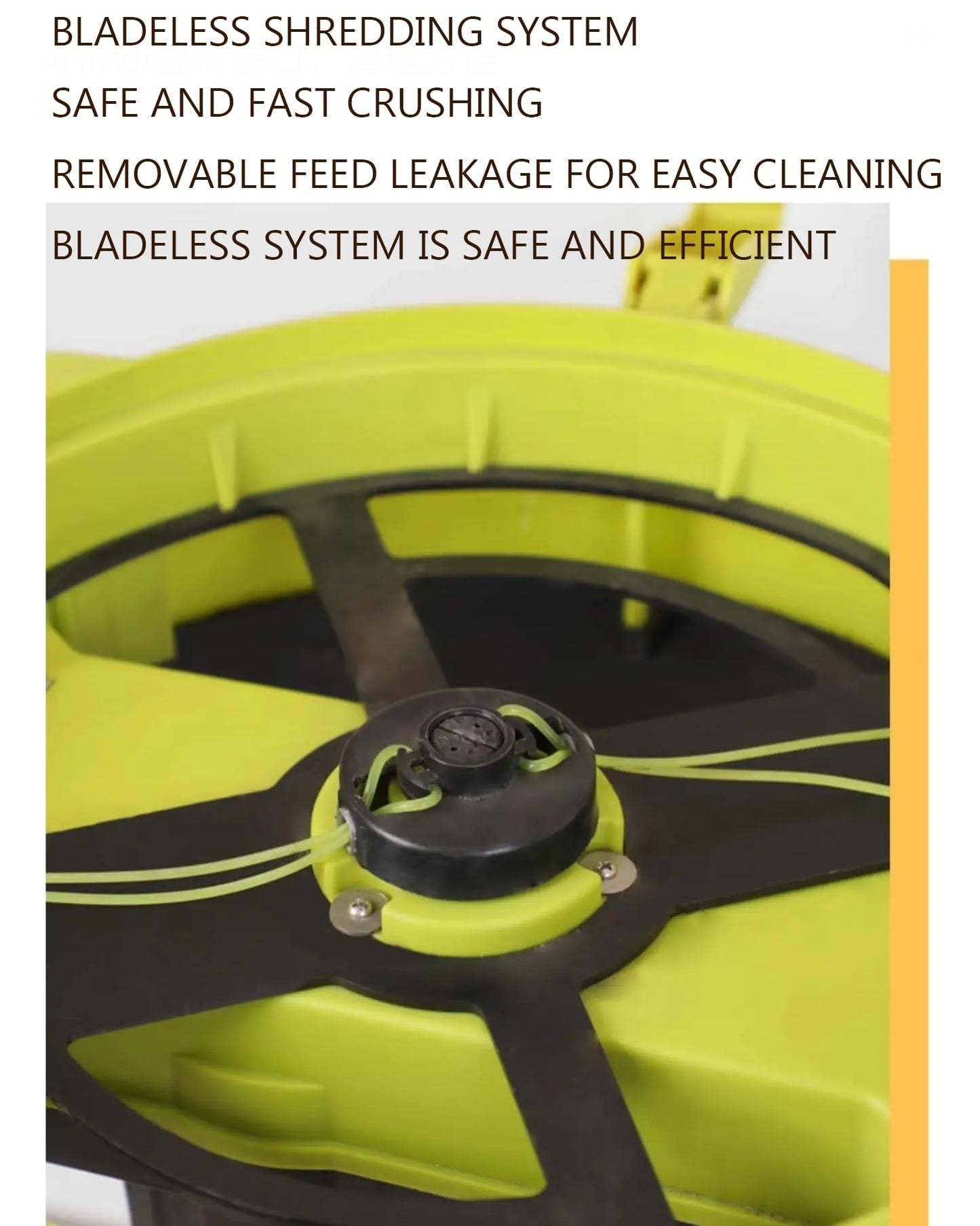 ZWHLYLY Electric Leaf Mulcher Shredder, 2500W Corded Garden Compost Shredder Crusher with Power Cord, 8000rpm Leaves Chippers, Shredders and Mulchers with Wheels (Machine+30m)