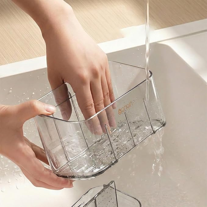 Toothbrush Holder for Bathroom Wall Mounted, 5 Slots Acrylic Toothbrush and