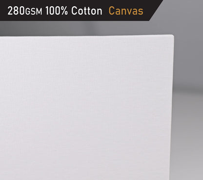 Artgeo 3mm FSC Canvas Panel 40 x 60cm, Pack of 4, 100% Plastic Free Packaging