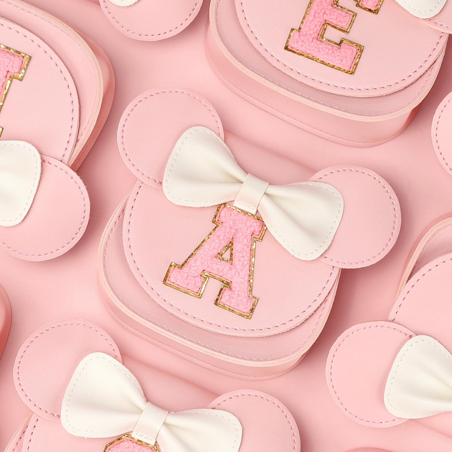 mibasies Toddler Purse Girl Gifts: Birthday Gifts for Girls 3-8 - Little Kids Gifts Mini Mouse Ears Bow Purse (Pink P)