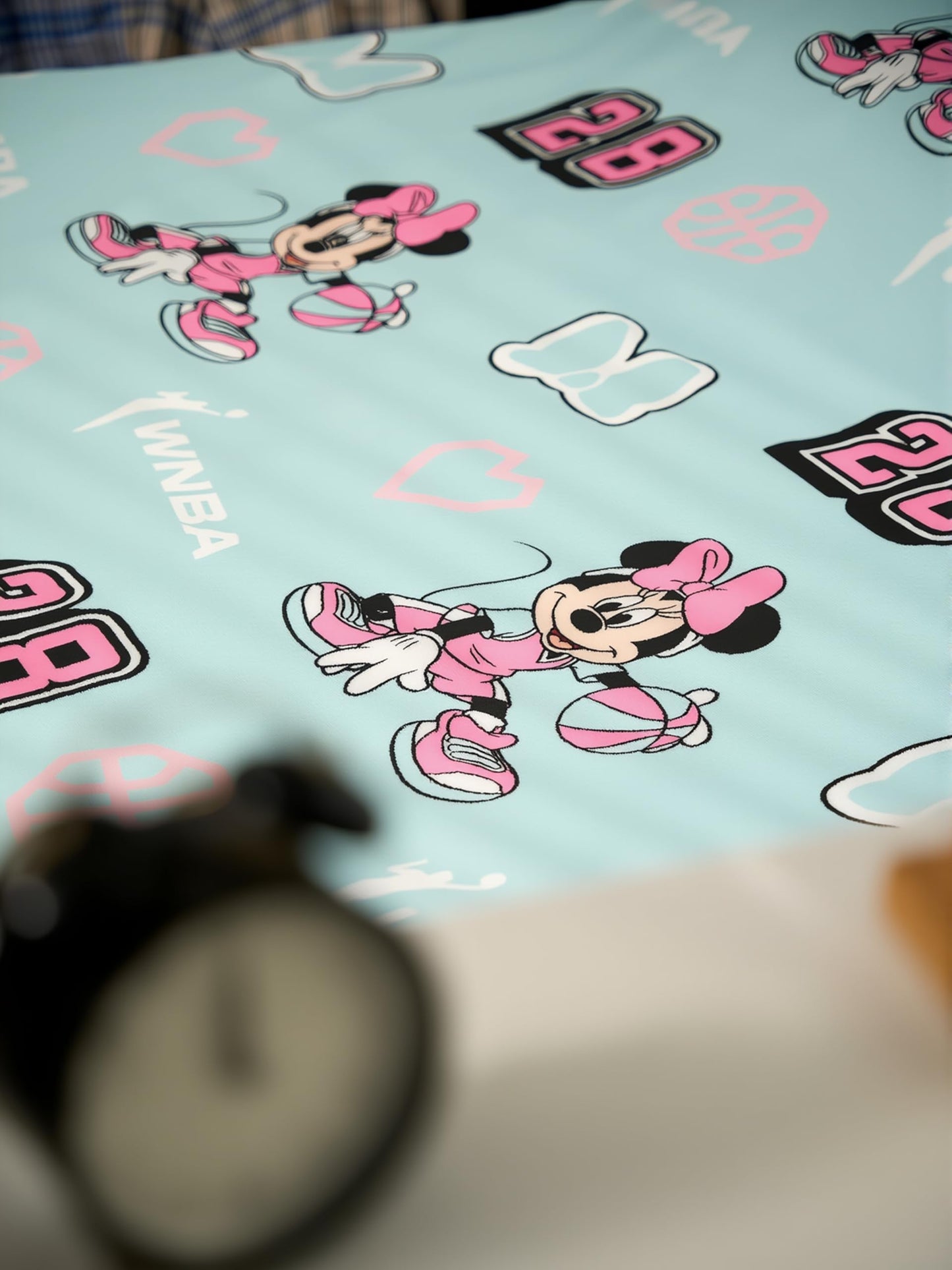 Northwest Disney Minnie Mouse Plush Throw Blanket, Oversized 62" x 90" Silk Touch Soft Fleece Blanket for Kids & Adults, Officially Licensed