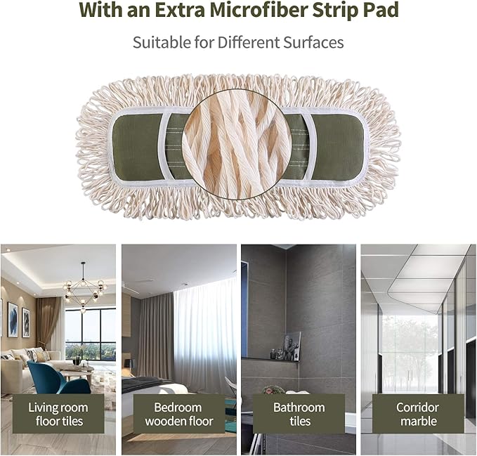 Eyliden Dust Mop with Reusable Washable Pads
