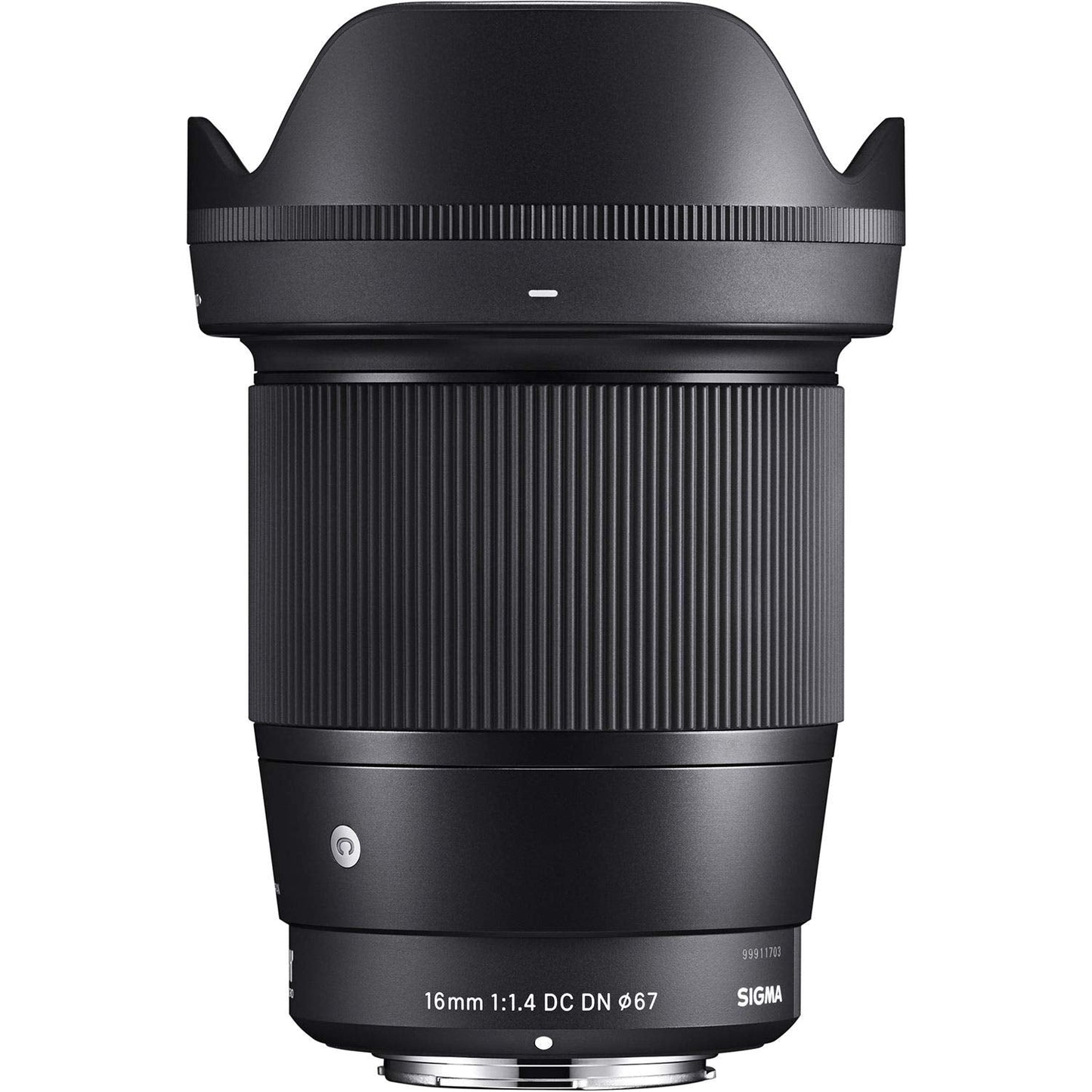 Sigma 16mm f1.4 DC DN Contemporary Lens for Sony E-Mount 402965 with 67mm Multicoated UV, Polarizer & FLD Filter Kit Monopod Photography Backpack Bundle