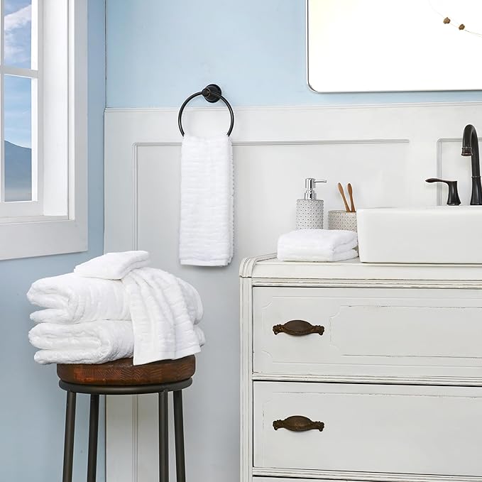 SKL Home CloudSoft Cotton Luxury 4-Piece Washcloth Set