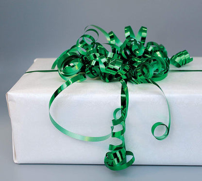 Curling Ribbon Christmas Holiday Gift Ribbons Xmas Set 3 Rolls Red Green Silver Curly Thin Metallic Holidays Gifts Wrapping & Decoration (RED, Green, Silver)