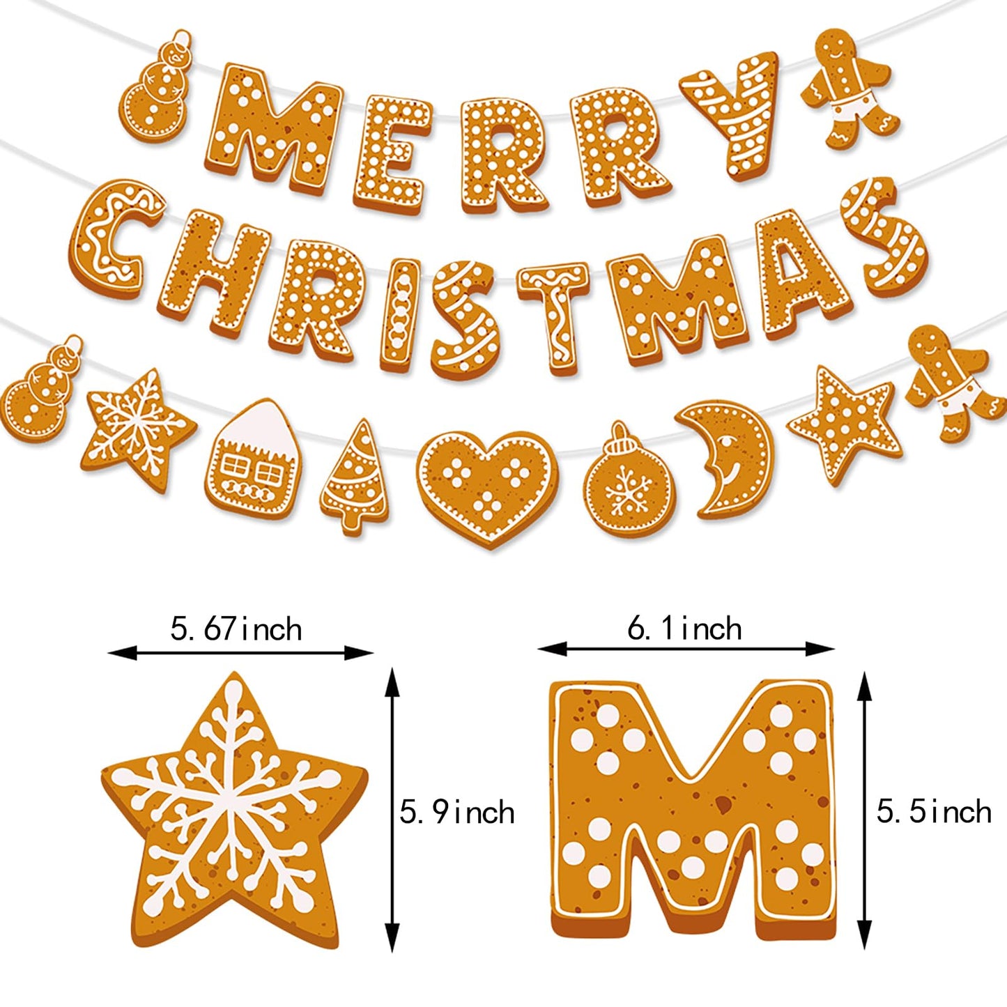 Merry-Christmas Holiday Party-Decorations Wall-Window Banners - 2pcs Fireplace Happy New Year Birthday Paper Streamers, Hanging Backdrop Decor Lasting Surprise