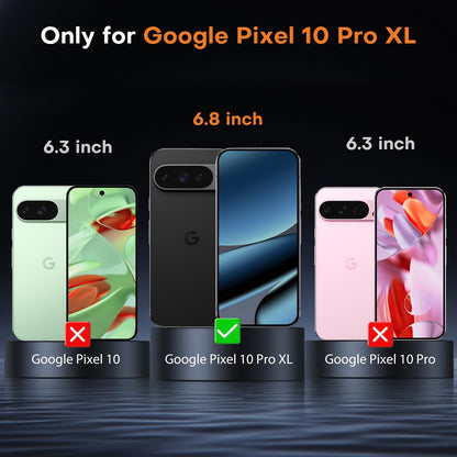 OMOTON 3+2 Pack for Google Pixel 9 Pro XL Screen Protector 6.8 Inch, 3 Tempered Glass Film & 2 Camera Lens Protector, Bubble-free, HD Clear, Not for 9 Pro/ 9