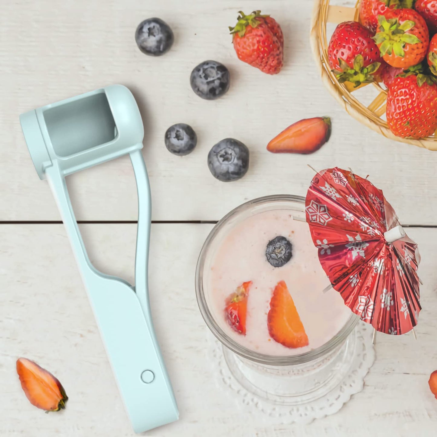 WhiteRhino Grape Cutter Grape Slicer for Toddlers Baby,Grape Cherry Tomato Strawberry Cutter Quarter Slicer tool For Vegetable Fruit Salad Cake Decoration,Stainless Steel kitchen Gadget Fruit cutter