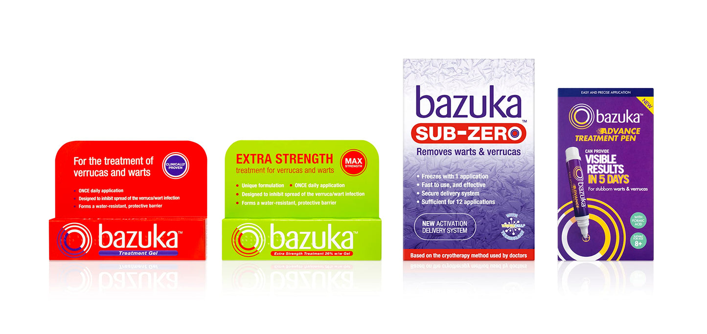 Bazuka Sub-Zero. Freezing Device for Removal of Warts and Verrucas, 50ml (Packaging may vary)
