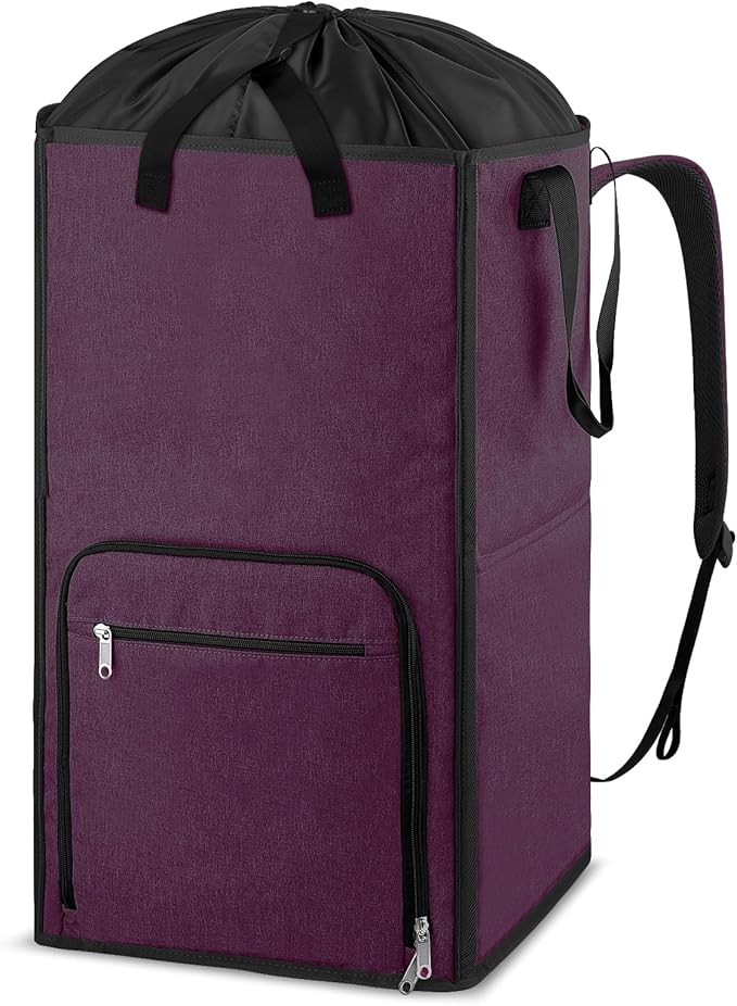 Bukere Laundry Tote Basket, Laundry Backpack Bag