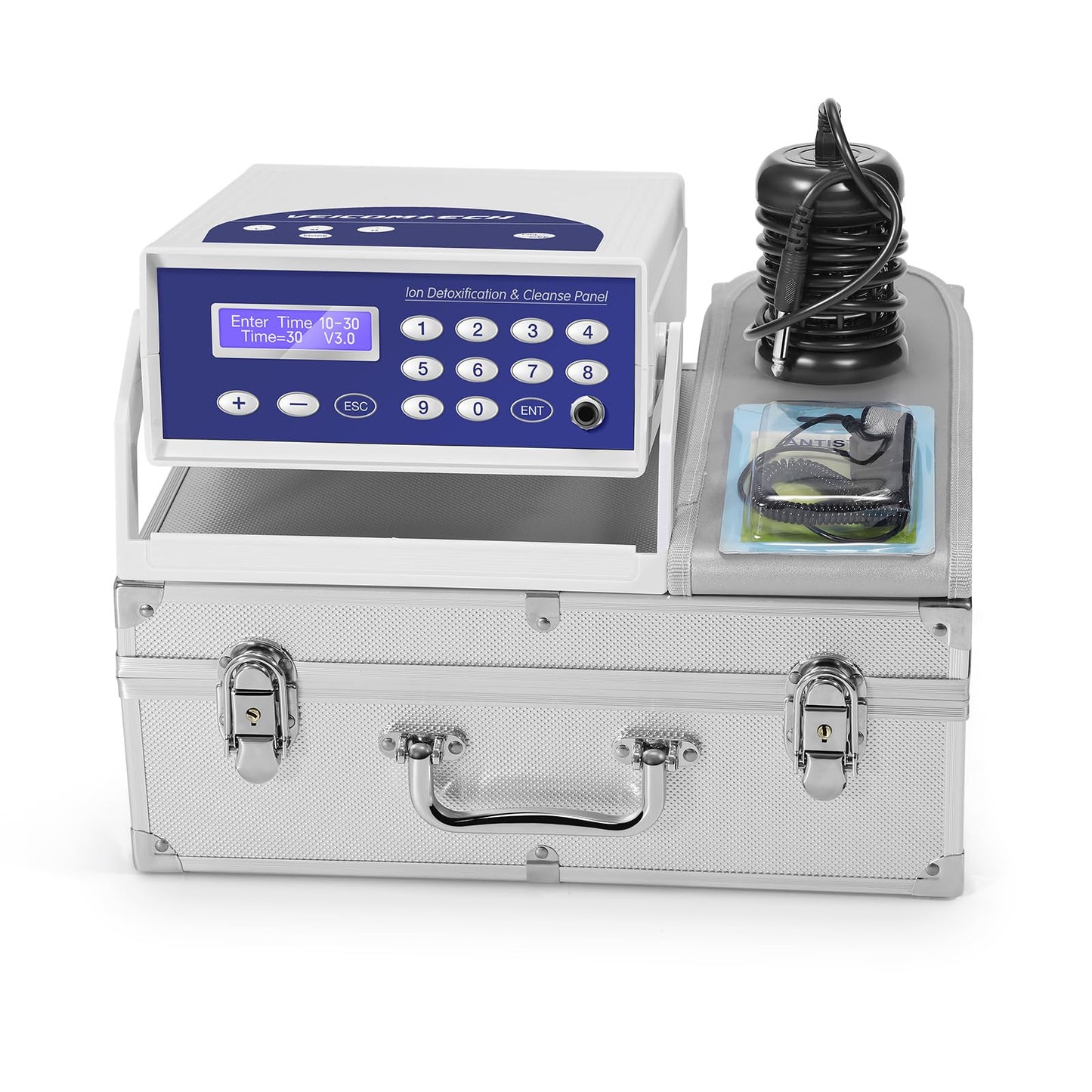 Ionic Foot Bath Detox Machine, Detox Foot Spa with Wrist Strap, Far Infrared Waistbelt and Array for Home Use, Salon Beauty Club