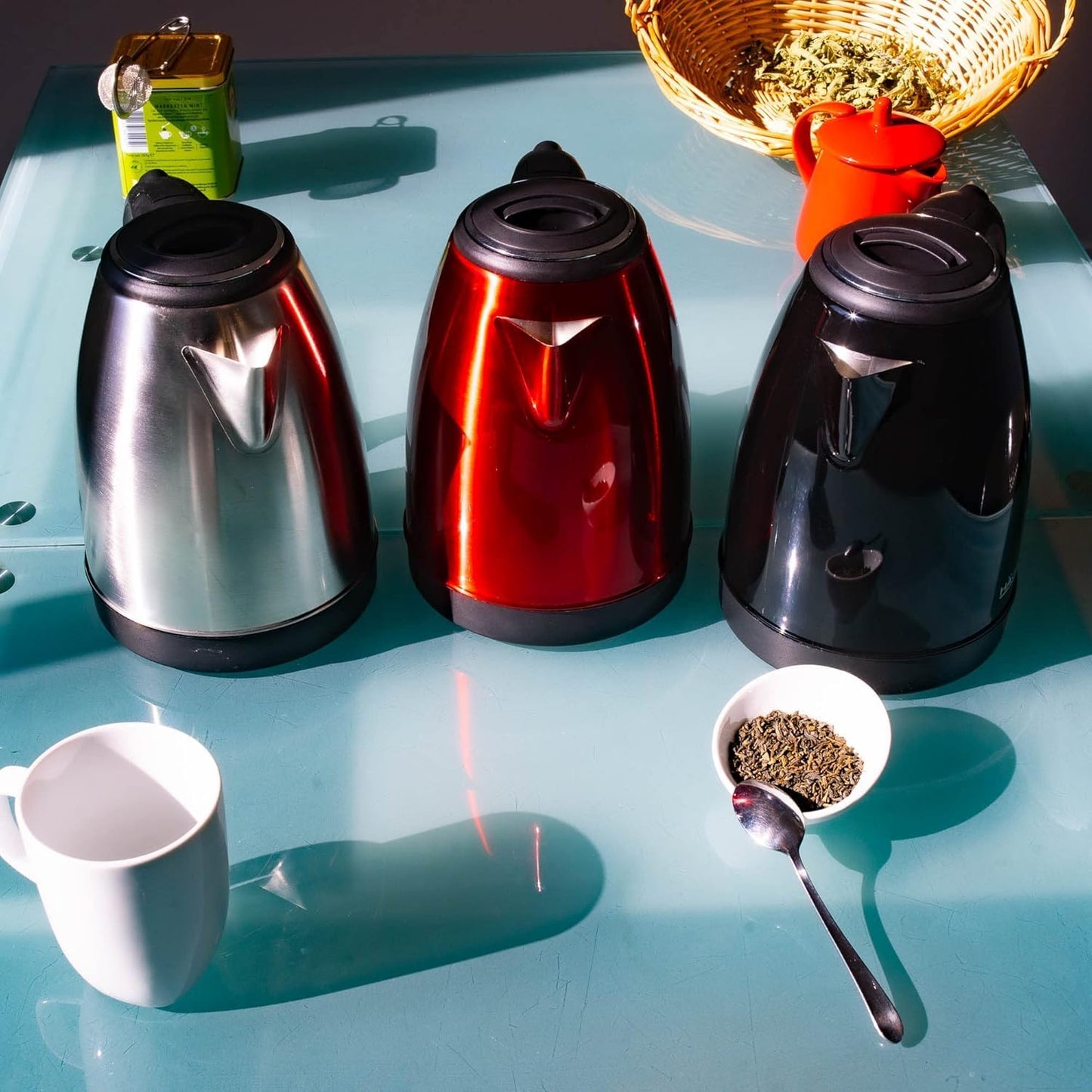 Hagen - Stainless Steel Electric Wireless Kettle 1.8L Hagen HA5525-RED Red