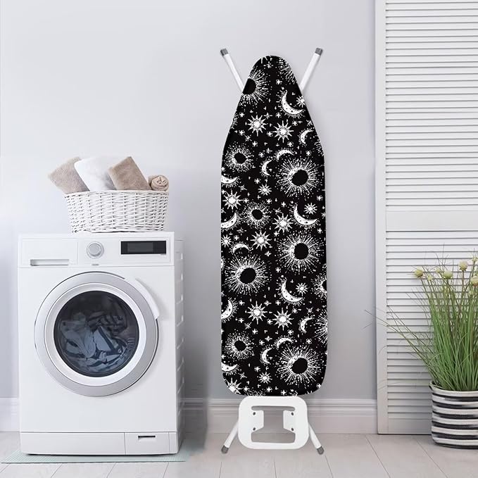 Stretchy Home Ironing Board Cover, Moon Sun Star Print Ironing Board Cover