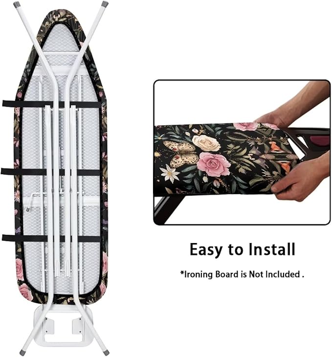 Butterfly Rose Ironing Board Cover Dust Covers Standard Ironing Board Full Size