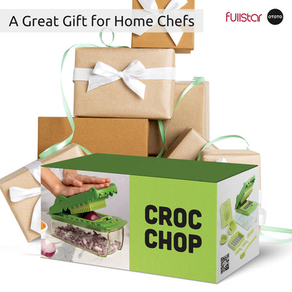 fullstar NEW Fullstar X OTOTO Croc Chop Vegetable Chopper & Slicer - Multifunctional Food Chopper, Crocodile Onion Cutter, Cool Kitchen Gadgets & Housewarming Gifts