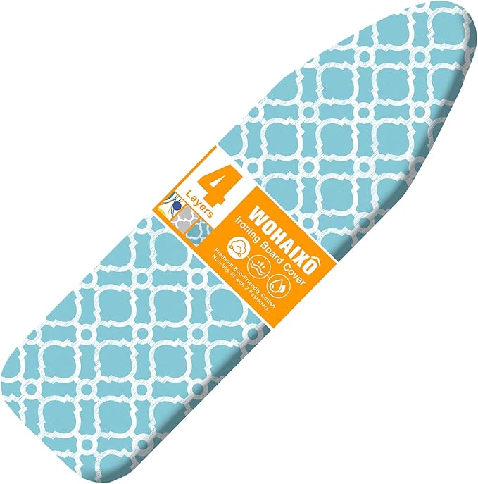 Ironing Board Cover and Pad, Standard Size 15" x 54" Iron Board Replacement