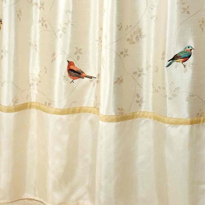 Avanti Linens - Fabric Shower Curtain, Nature Inspired Bathroom Decor