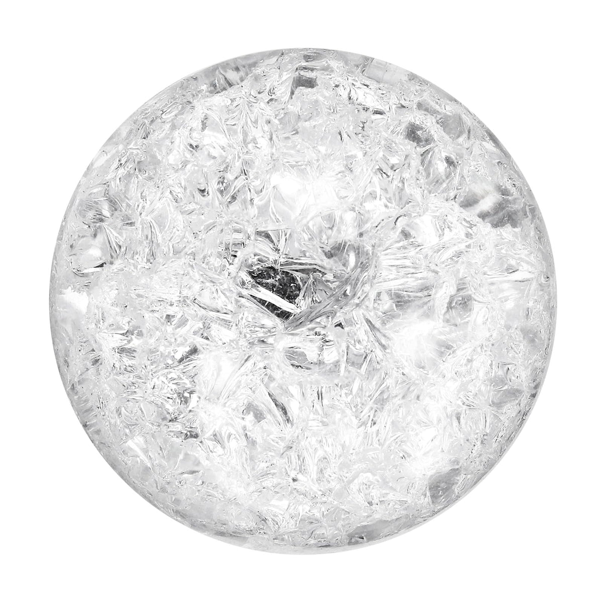 uxcell 50mm/2" Crystal Sphere Ball Ice Cracked Glass Solid Decorative Sphere Crystal Ball Prop Ornament for Feng Shui Divination Fortune Telling Tabletop Fountain Decoration, Clear
