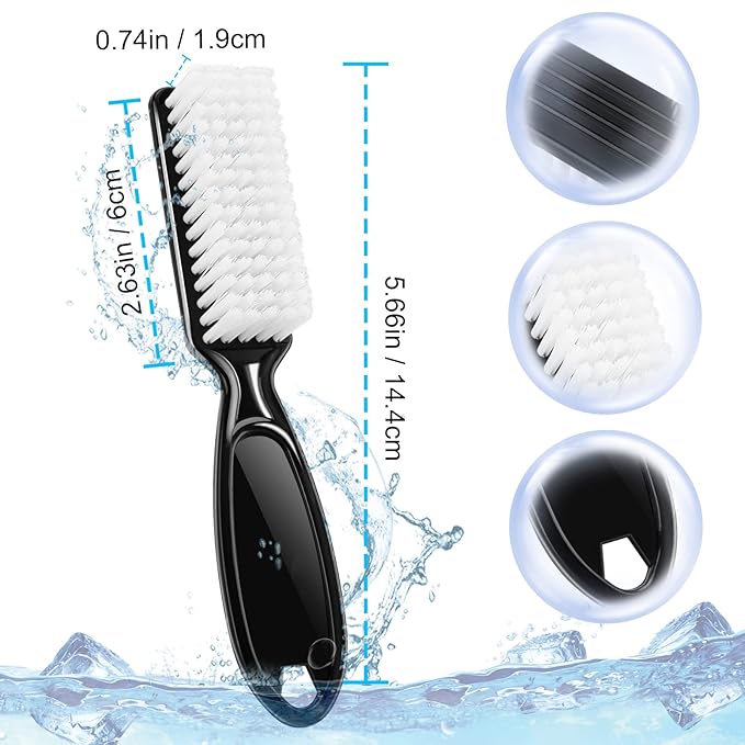 24 Pcs Handle Grip Nail Brush, NICEMOVIC Hand Fingernail Cleaner Brush Manicure
