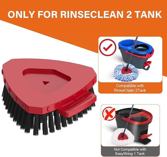 Upgraded Spin Mop Replace Scrub Mop Brush Compatible