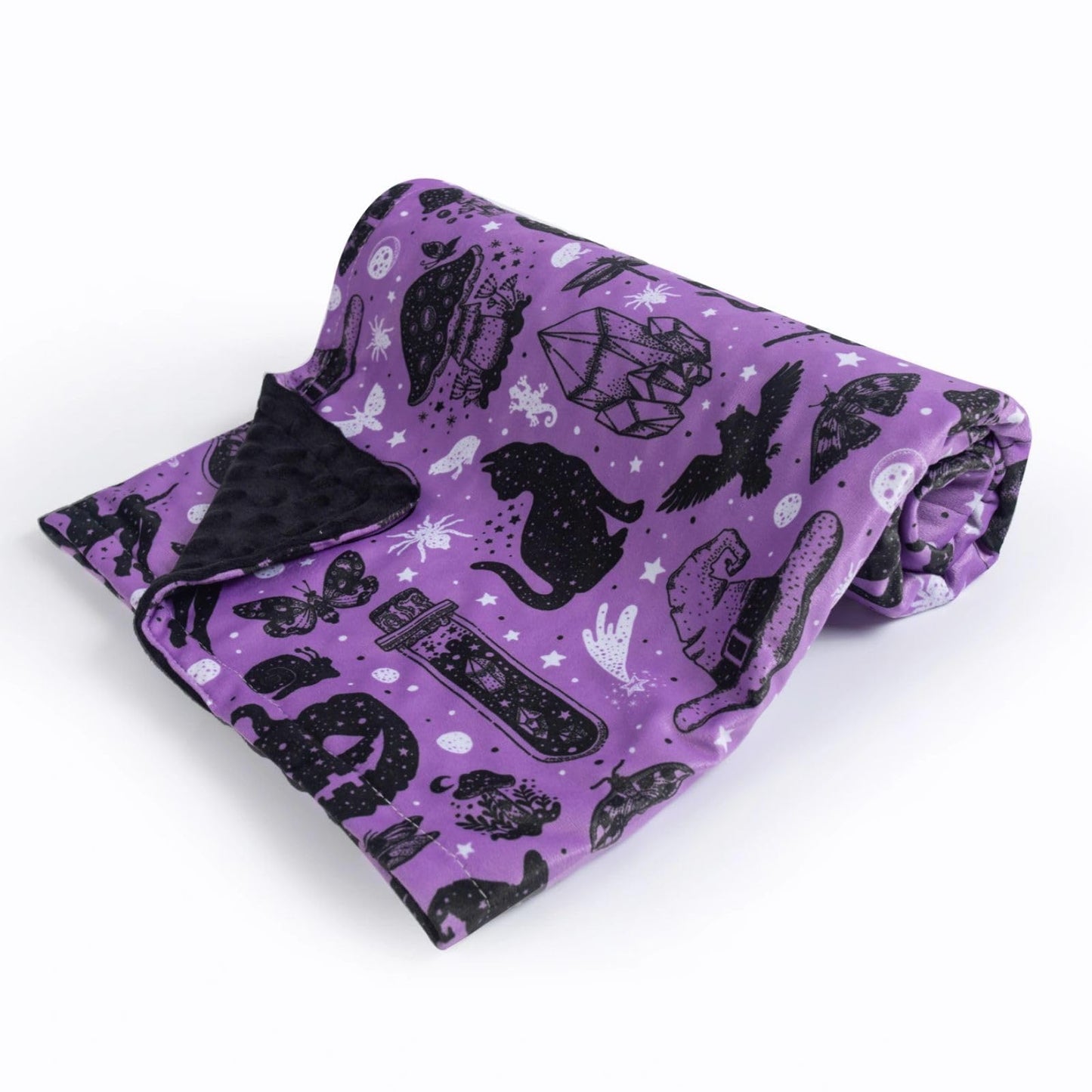 Donsonny Baby Blanket for Boys Girls Soft Minky with Double Layer Dotted Backing, Halloween Printed 30 x 40 Inch Receiving Blanket (Halloween Witch)