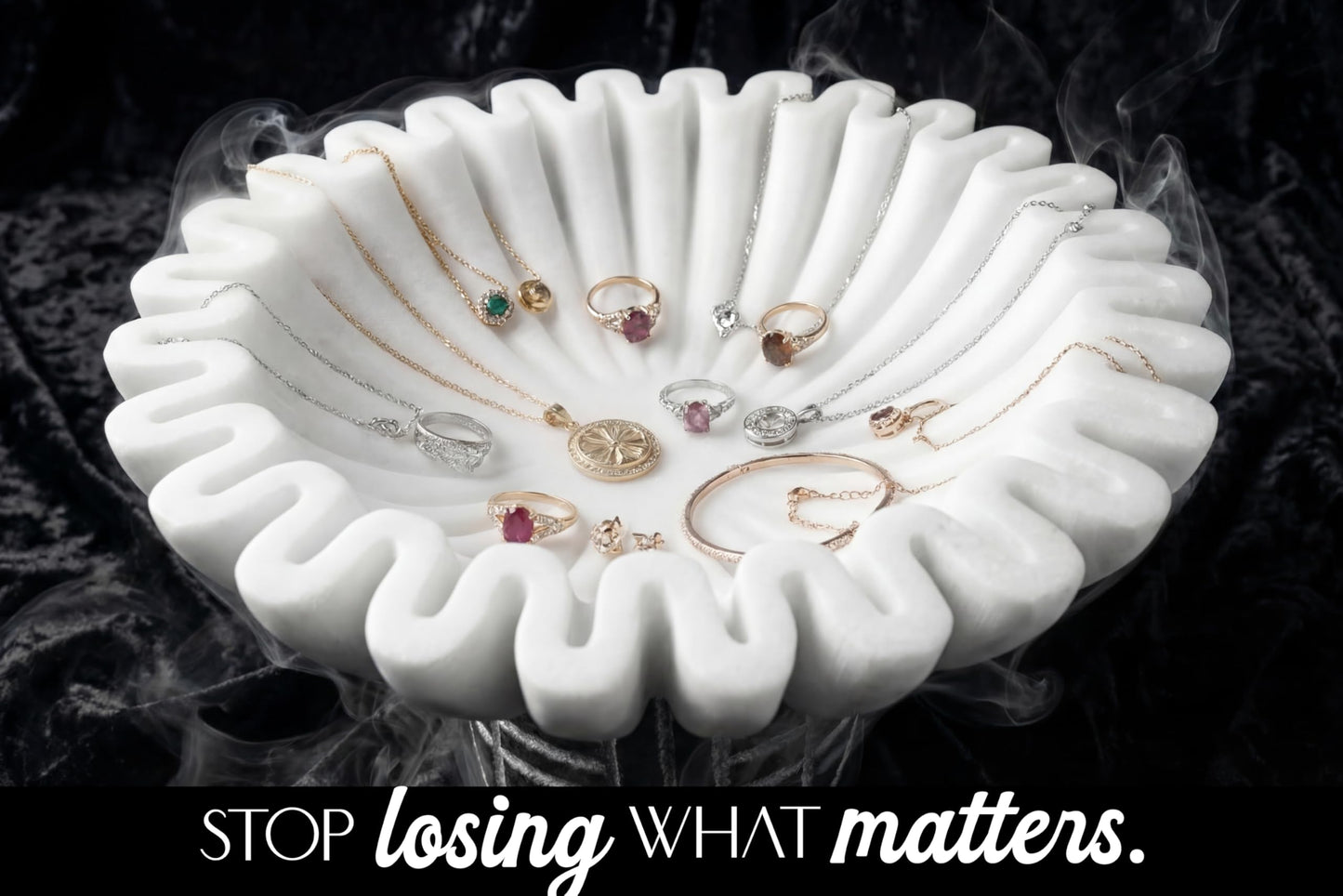 The Serene Atelier Marble Decorative Bowl for Home Decor - 100% Natural Stone | Handcrafted | Pedestal Marble Bowl - Versatile 9" Catch All for Entryway