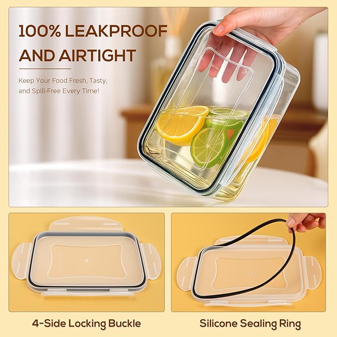 50 PCS Thicker Food Storage Containers