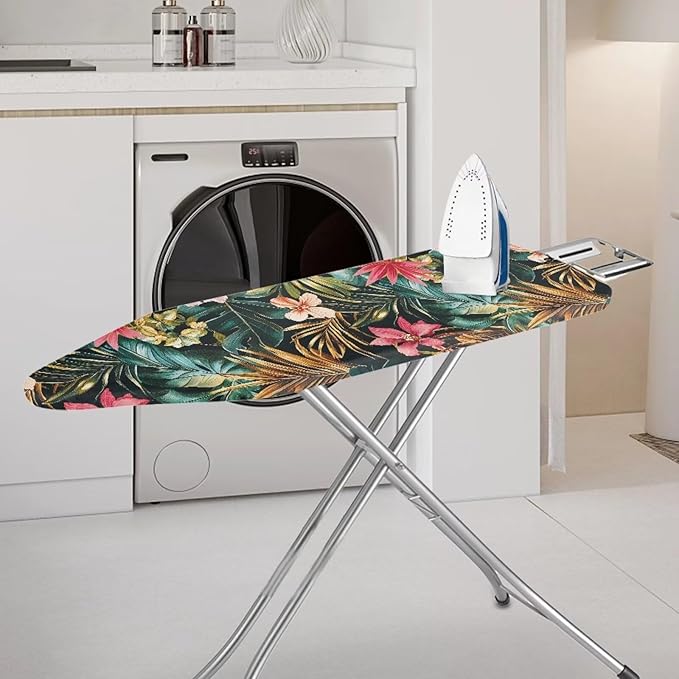 Leaves Floral Ironing Board Covers Standard Stylish Washable Ironing Board