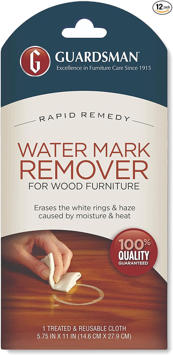 Guardsman Reusable Water Mark Remover Cloth, Wood Cleaner
