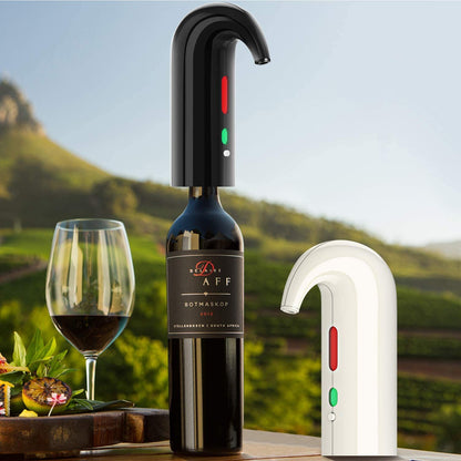 Electric Wine Aerator Dispenser Set – Automatic Wine Decanter & Pourer with LED Display, Best Sellers Rechargeable Wine Pump & Stopper, Perfect Christmas Gifts for Wine Lovers