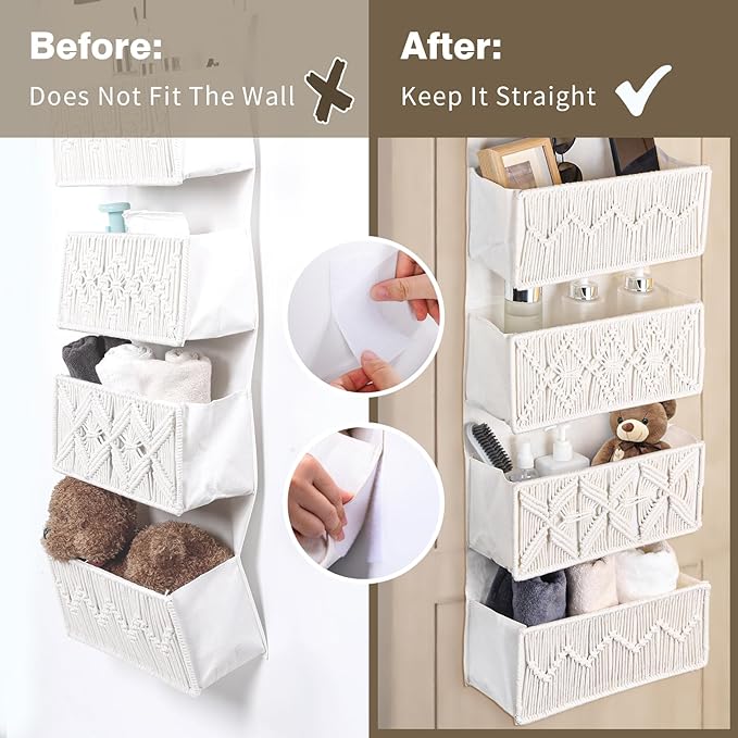 Over the Door Organizer Macrame Boho Nursery Storage