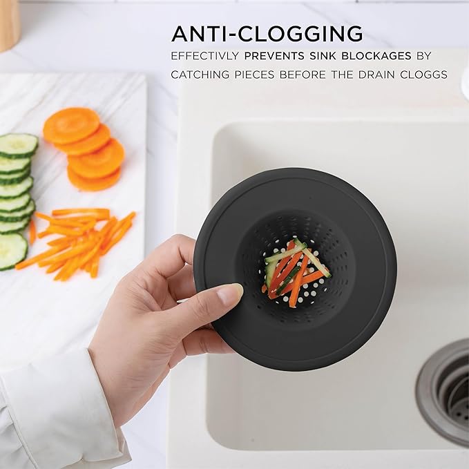 COOK WITH COLOR Kitchen Sink Strainer, Flexible Sink Strainer, Sink Drain