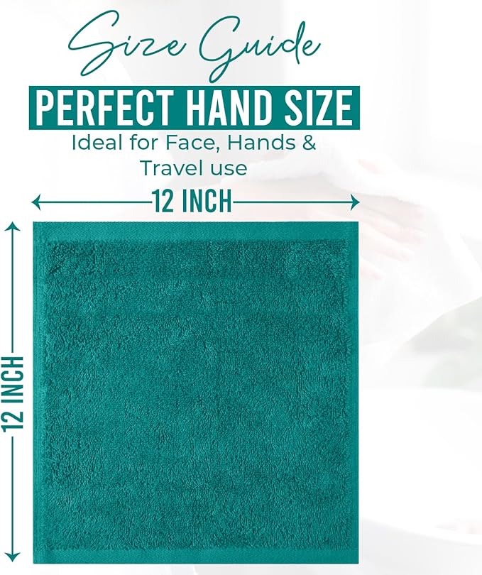 DAN RIVER 24 Pack Wash Cloths for Showering