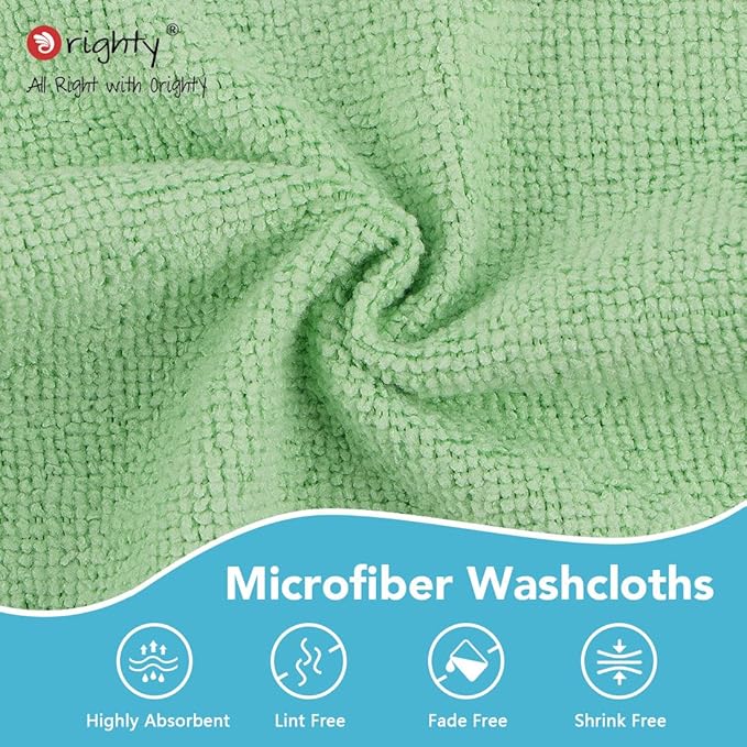 Orighty Wash Cloths Bulk Towels Set 200 Pack, Highly Absorbent and Soft Feel