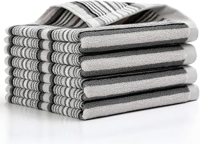 SALAS Kitchen Dish Towels for Drying Dishes, Large Cotton Kitchen Cloths Hand