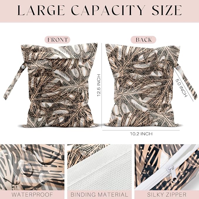 Wet Bag, Wet Dry Bag, Wet Bag for Swimsuit, Dirty Yoga Gym Clothes, Makeup Bag