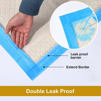 Gardner Pet Extra Large Puppy Pads 70x85cm, Ultra Absorbent Thicker Puppy Training Pads, 6 Layers of Leak-proof, Edge-Wrapping, Fast Drying, Suitable for Dogs, Cats, Rabbits (30 Pack, Blue)
