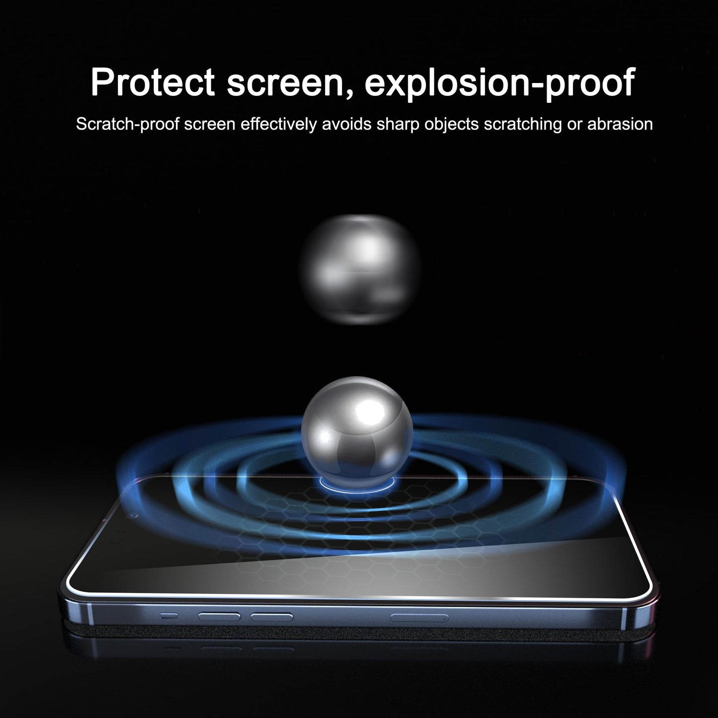 Ailun 2Pack Privacy Screen Protector Compatible for iPhone 14 Pro Max [6.7 inch] + 2 Pack Camera Lens Protector, Anti Spy Private Tempered Glass Film, Case Friendly, [9H Hardness] - HD