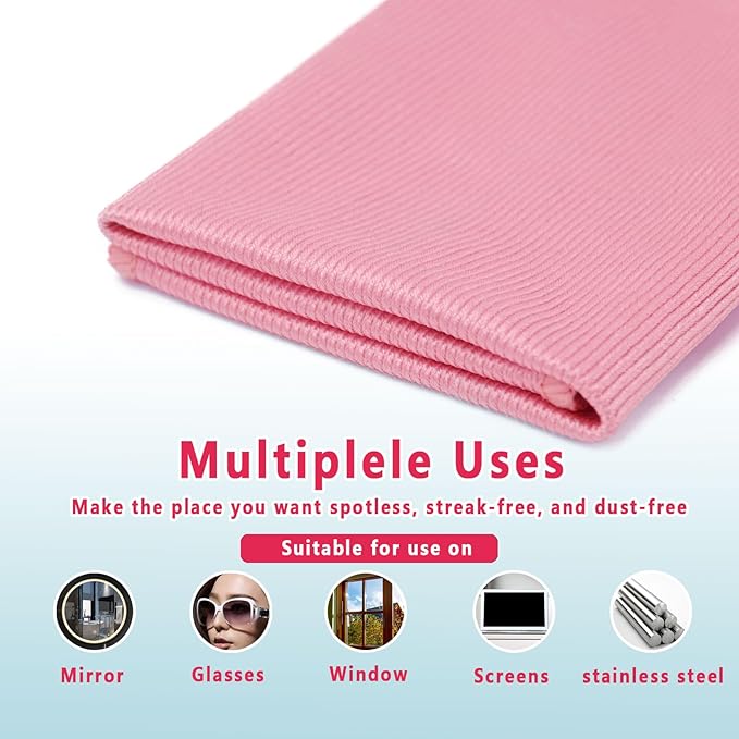 6 Pack Glass Cleaning Cloth Microfiber Cleaning Cloth