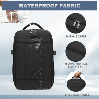 Lossga for Ryanair Cabin Bags 40x20x25 Underseat Carry-ons Travel Backpack with Anti Theft Bag 20L Flight Bag with USB Charging Port
