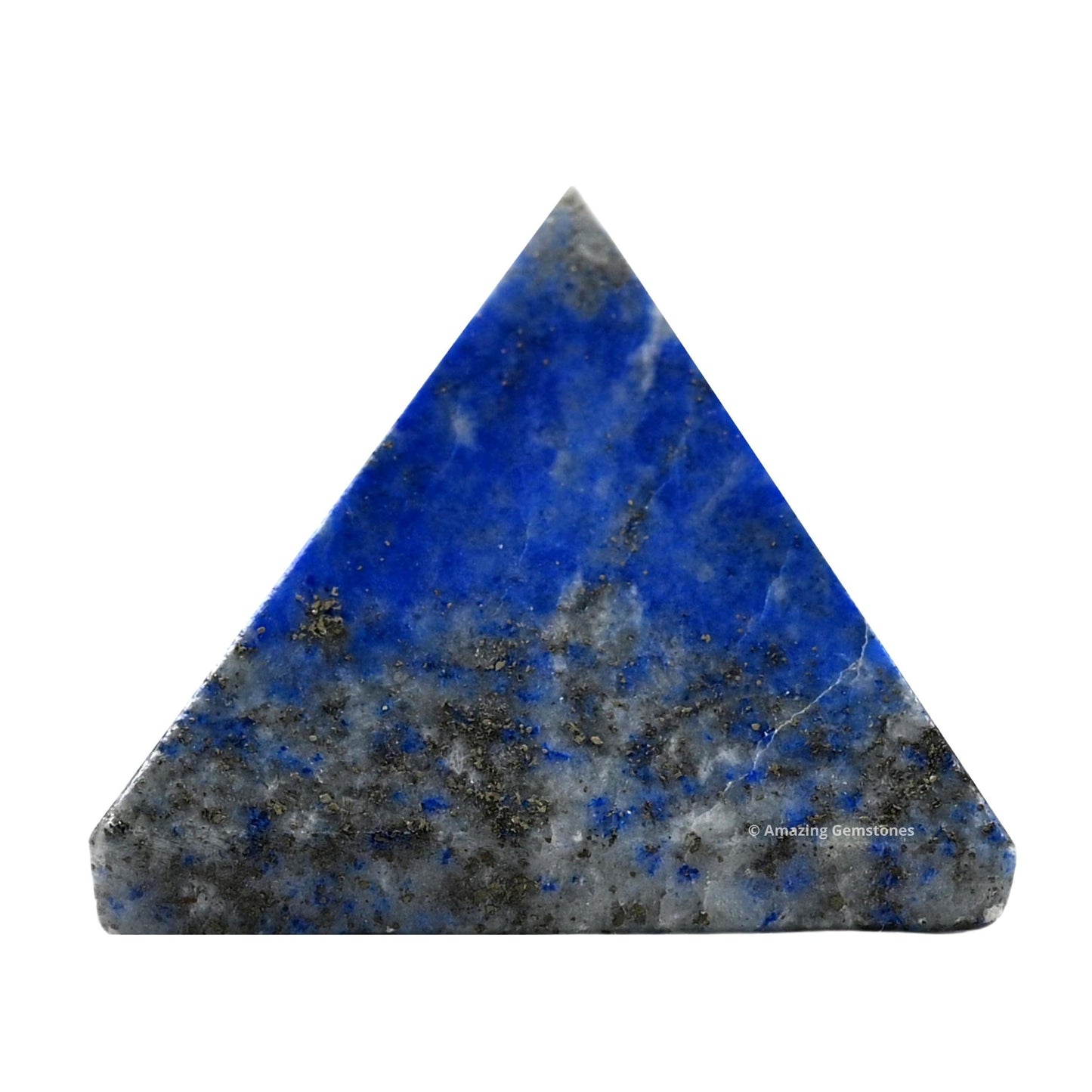 Amazing Gemstone Lapis Lazuli Pyramid Crystal Healing Stones - 1" Great Pyramid Figurine of Natural Stone Pyramid for Meditation, Reiki, Chakra Balancing and Crystal Pyramids Grid