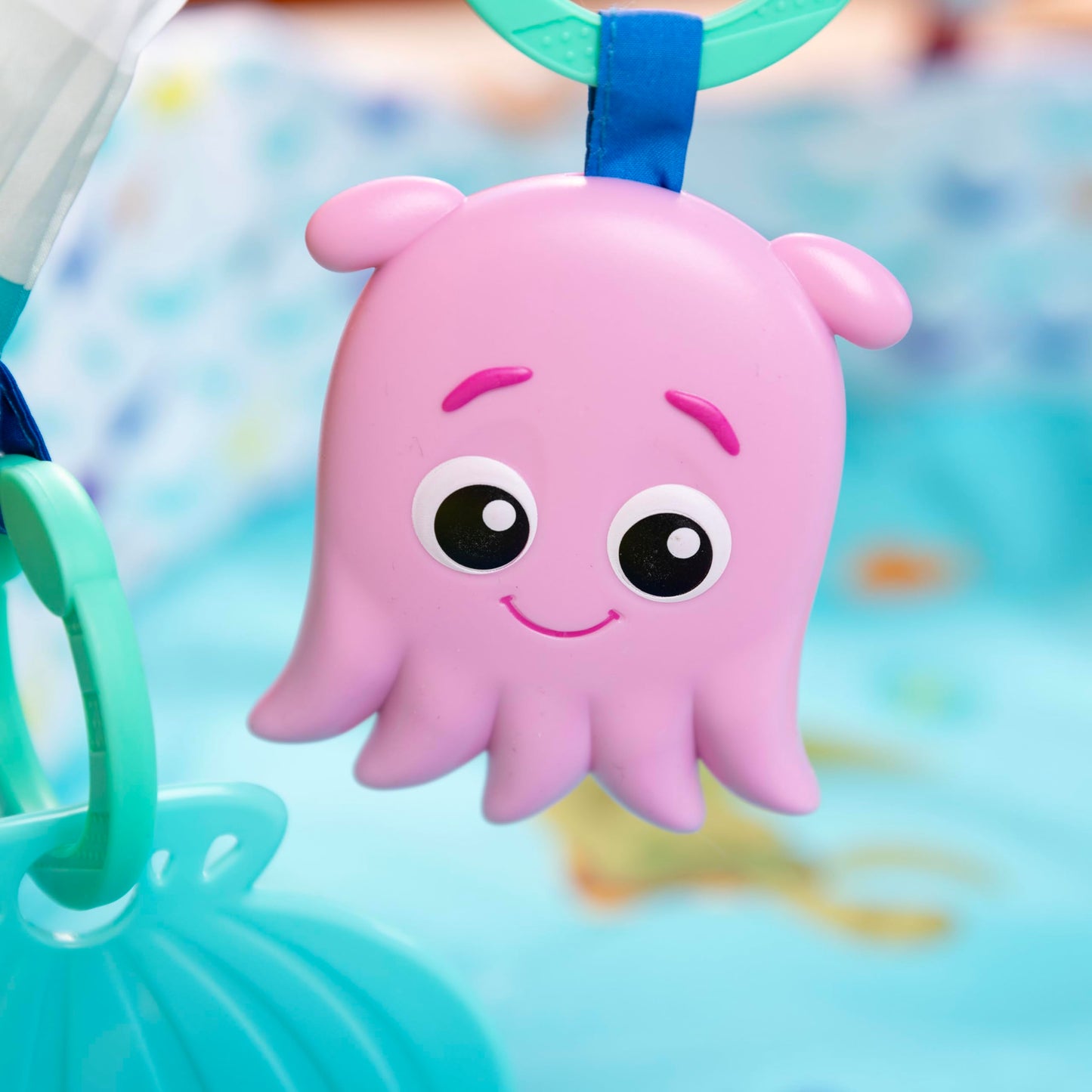 Bright Starts, Disney Baby, Finding Nemo Ocean Lights Baby Activity Gym and Play Mat with Detachable Toys, Sound and Music, Ages Newborn +