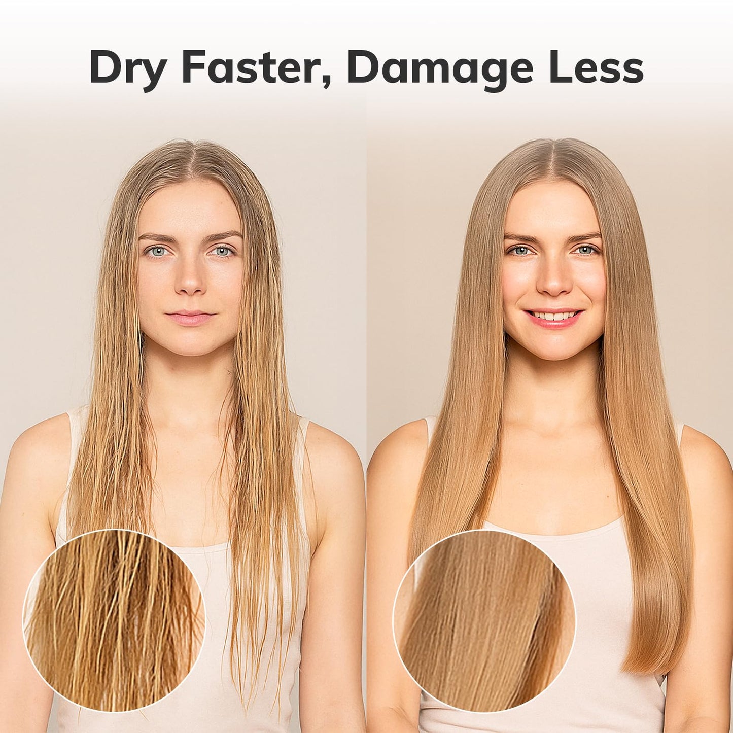 Round Brush for Blow Drying, Nano Thermal Ceramic & Ionic Tech Hair Brush with Boar Bristles, Professional Round Barrel Brush for Styling, Curling & Straightening by Sndyi (2.9 Inch, Barrel 1.7 Inch)