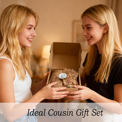 8pcs Cousin Gifts for Women, Cousins Birthday Gift Ideas Box for Female, Best Cousins Ever Gifts Basket for Christmas