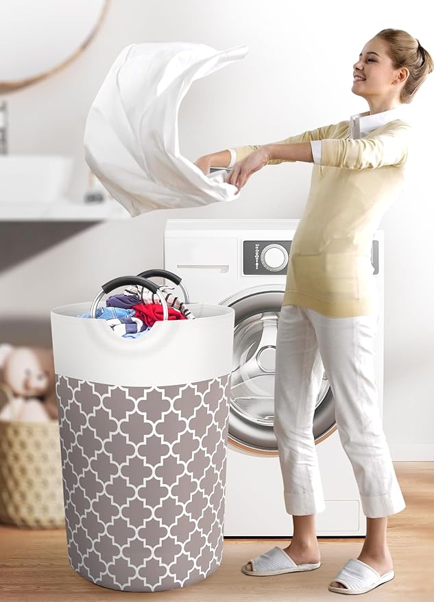 Large Laundry Basket Laundry Hamper Bag Washing Bin Clothes Bag Collapsible Tall