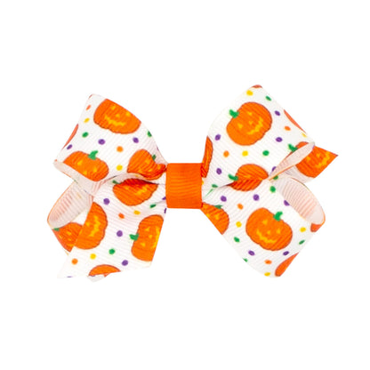 Wee Ones Girls' Halloween Themed Fall Color Hair Bows and Hair Accessories, Clips, Hairbands, and More, Mini, Dot
