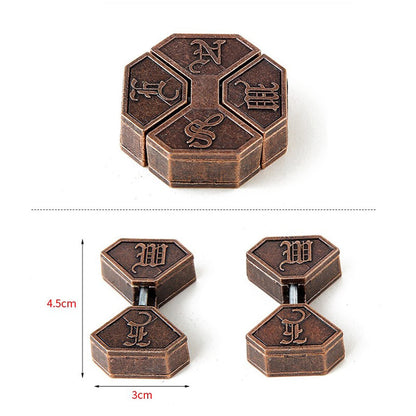 Holzsammlung 9pcs Brain Teaser Metal Puzzles, Mind Puzzles IQ Challenge Puzzle Games, IQ Test Toy Puzzle Gift Set for Adults Teens Men Women, Birthday Present Cracker Christmas Stocking Filler