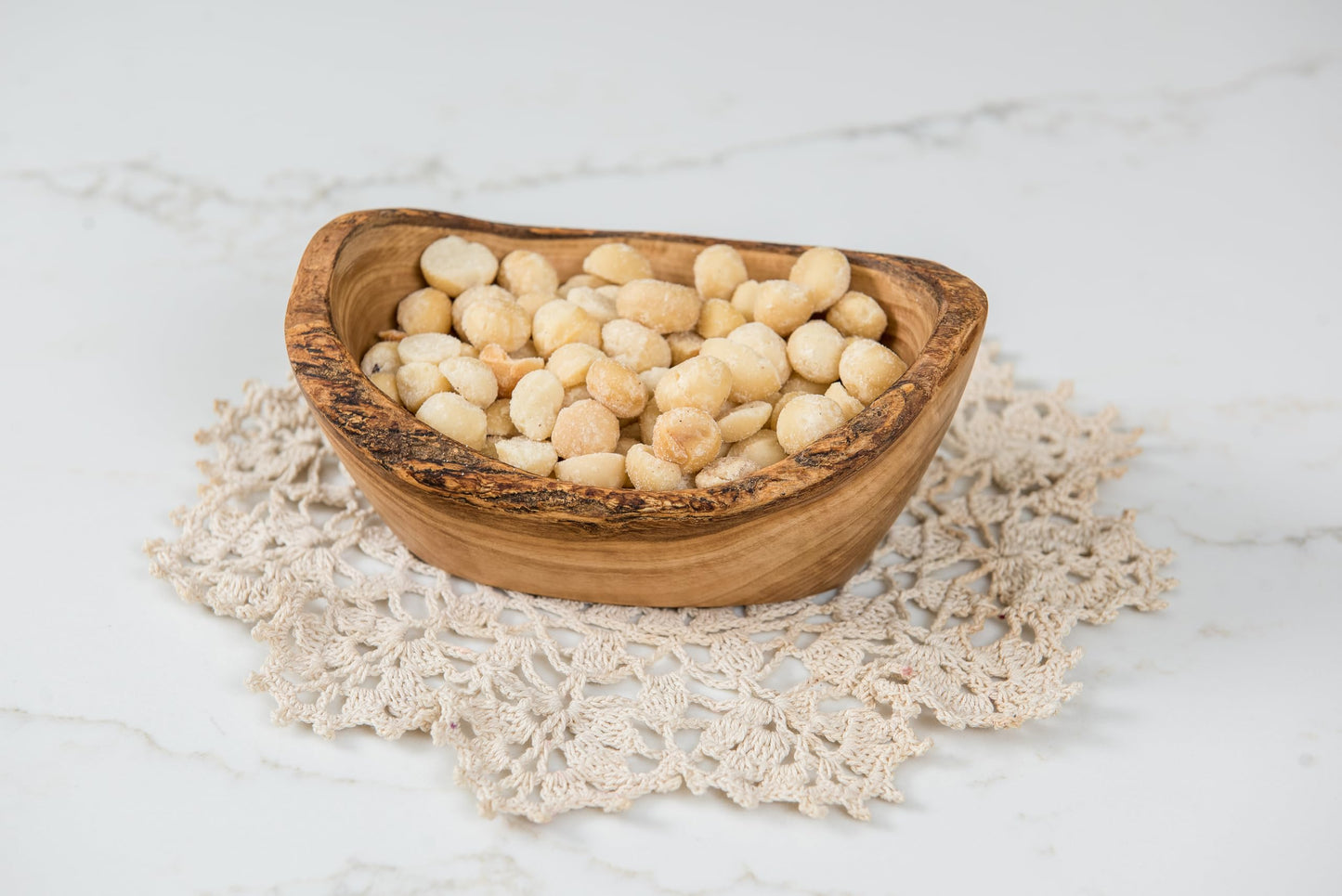 Lipper International Olive Wood Oval Fruit Bowl
