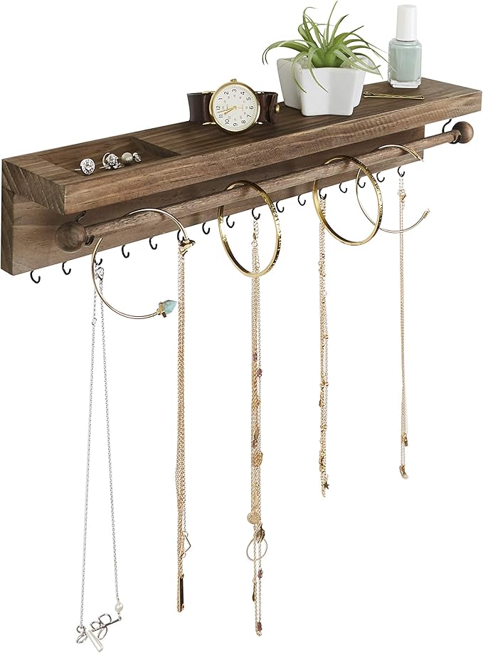 Rustic Necklace Jewelry Organizer